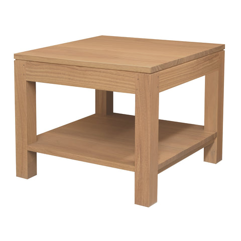 Amsterdam Solid Mindi Timber Lamp Table 60 x 60cm