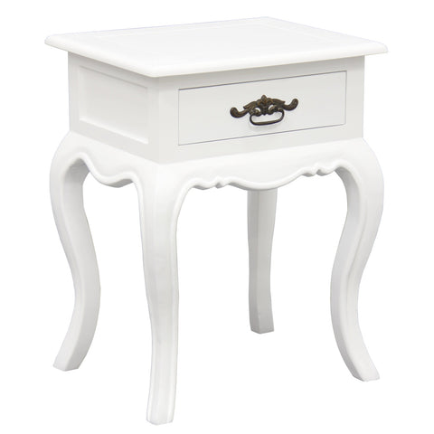 French Provincial 1 Drawer Lamp Table