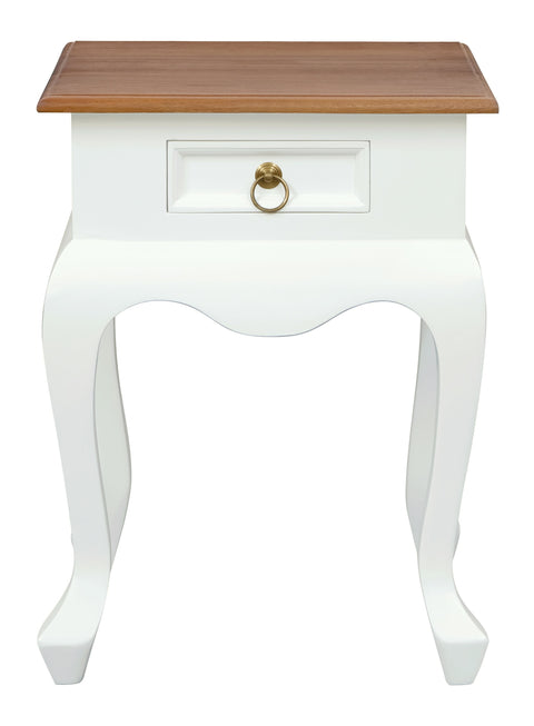 Queen Ann 1 Drawer Lamp Table