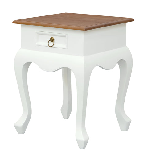 Queen Ann 1 Drawer Lamp Table