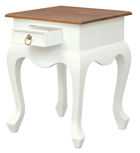 Queen Ann 1 Drawer Lamp Table