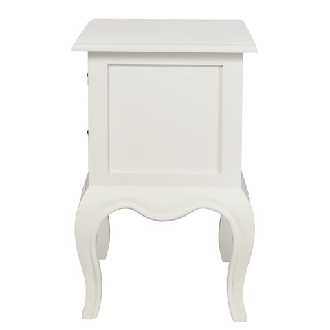 French Provincial 2 Drawer Lamp Table