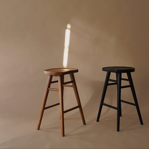 Scandinavian Timber Barstool 