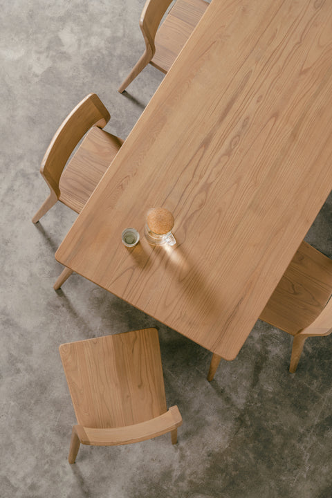 Nobu Solid Oak Dining Table 180 x 90 cm (Natural)