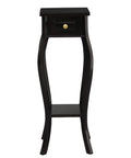 Queen Anne 1 Drawer Plant Stand (Chocolate)