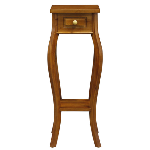 Queen Anne 1 Drawer Plant Stand