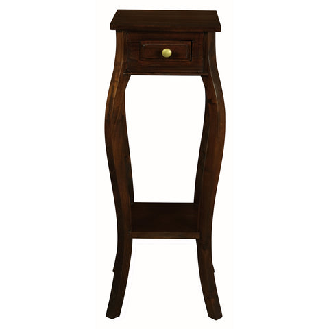 Queen Anne 1 Drawer Plant Stand