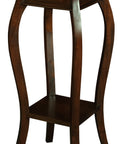 Queen Anne 1 Drawer Plant Stand (Mahogany)