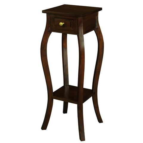 Queen Anne 1 Drawer Plant Stand