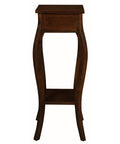 Queen Anne 1 Drawer Plant Stand (Mahogany)