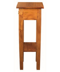 Tasmania 1 Drawer Plant Stand (Light Pecan)