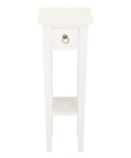 Tasmania 1 Drawer Plant Stand (White)