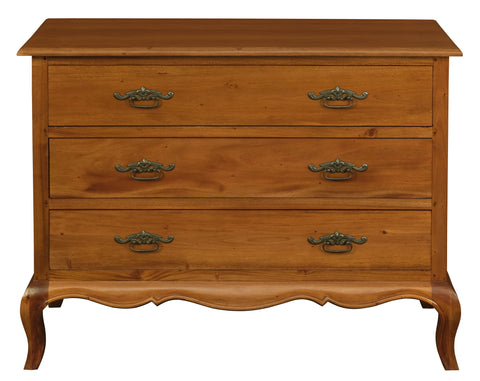 French Provincial 3 Drawer Dresser