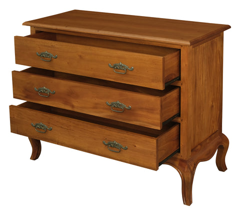 French Provincial 3 Drawer Dresser