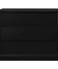 Oslo 3 Drawer Chest of Drawers (Black)