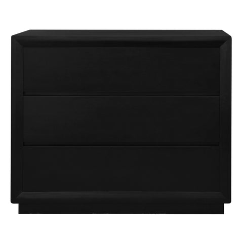 Oslo 3 Drawer Chest of Drawers (Black)