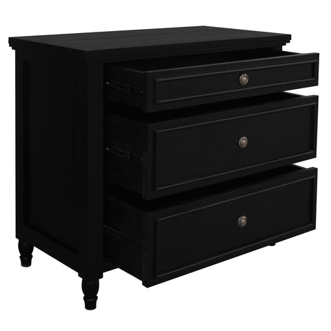 Beau 3 Drawer Turn Leg Chest of Drawer