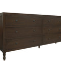 Beau 6 Drawer Dresser (Walnut)