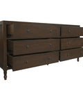 Beau 6 Drawer Dresser (Walnut)