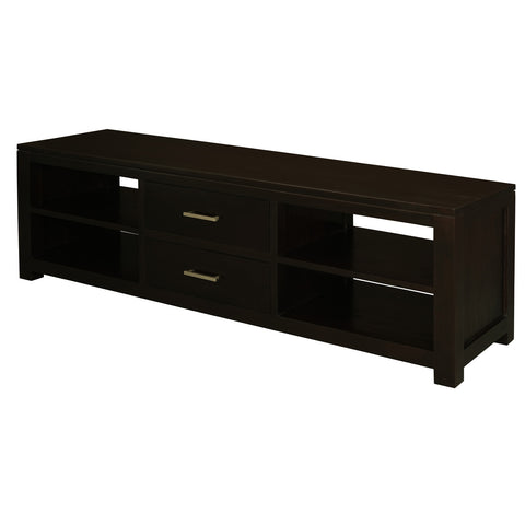 Paris 2 Middle Drawer Entertainment Unit (Chocolate)