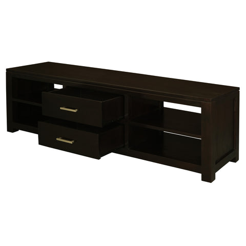 Paris 2 Middle Drawer Entertainment Unit (Chocolate)