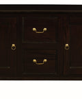 Queen Ann 2 Door 2 Drawer Buffet (Chocolate)