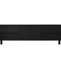Adelle 2 Door 4 Drawer Entertainment Unit (Black)