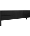 Adelle 2 Door 4 Drawer Entertainment Unit (Black)