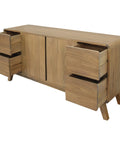Providence 2 Door 4 Drawer Sideboard (Natural)