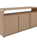 Gatsby Solid White Cedar 3 Door Buffet (Natural)