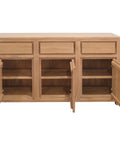 Amsterdam 3 Door 3 Drawer Buffet (Natural)