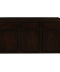 Amsterdam 3 Door 3 Drawer Buffet (Chocolate)