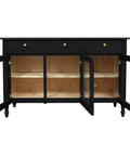 Winston 3 Door 3 Drawer Buffet (Black)