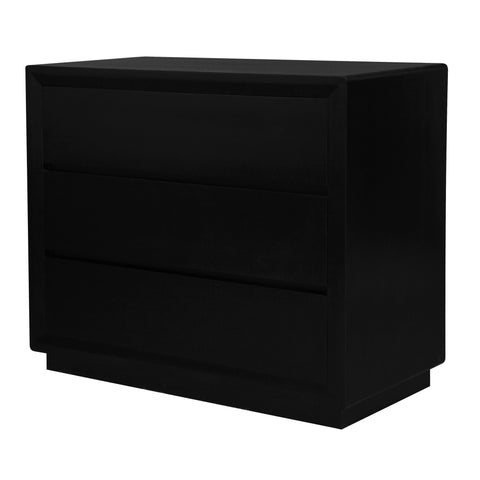 Oslo 3 Drawer Chest of Drawers (Black)