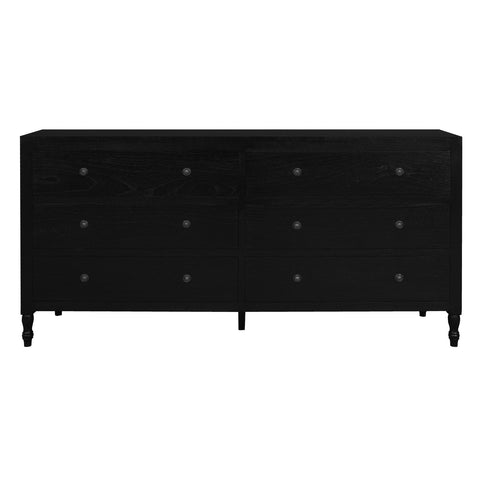 Beau 6 Drawer Dresser (Black)