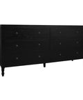 Beau 6 Drawer Dresser (Black)