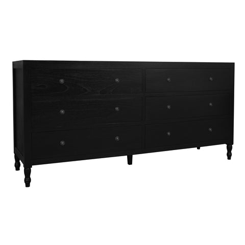 Beau 6 Drawer Dresser (Black)