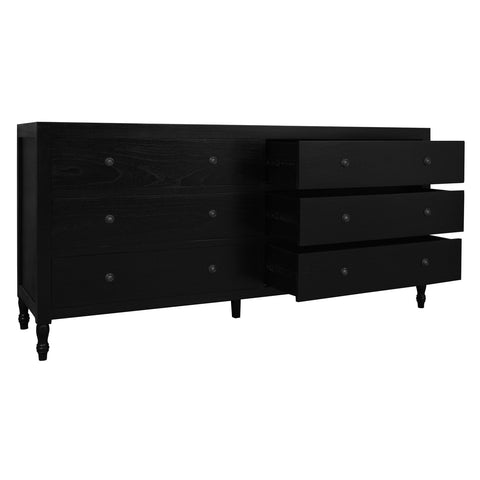 Beau 6 Drawer Dresser (Black)