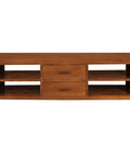 Paris 2 Middle Drawer Entertainment Unit (Light Pecan)