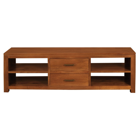 Paris 2 Middle Drawer Entertainment Unit (Light Pecan)