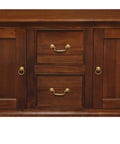 Queen Ann 2 Door 2 Drawer Buffet (Mahogany)