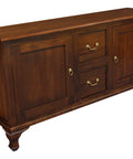 Queen Ann 2 Door 2 Drawer Buffet (Mahogany)