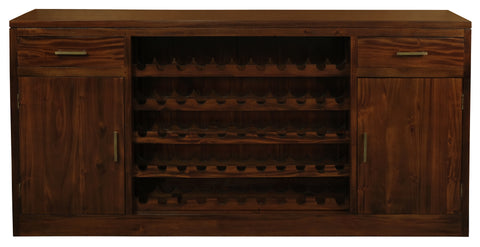 Paris 2 Door 2 Drawer Wine Rack