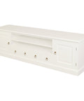 Tasmania 2 Door 4 Drawer Entertainment Unit (White)