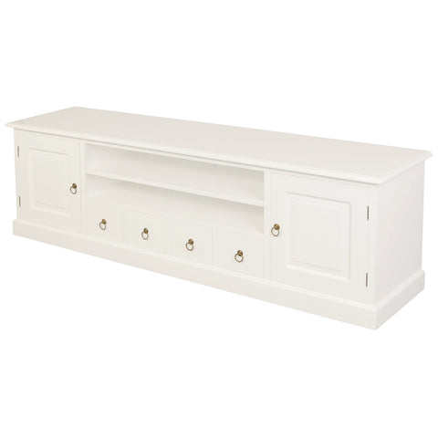 Tasmania 2 Door 4 Drawer Entertainment Unit (White)