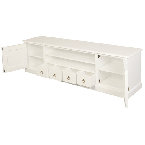 Tasmania 2 Door 4 Drawer Entertainment Unit (White)