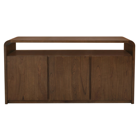 Gatsby Solid White Cedar 3 Door Buffet (Walnut)