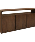 Gatsby Solid White Cedar 3 Door Buffet (Walnut)