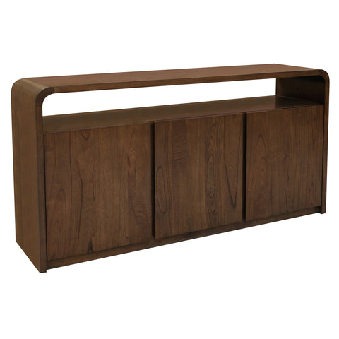 Gatsby Solid White Cedar 3 Door Buffet (Walnut)