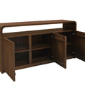 Gatsby Solid White Cedar 3 Door Buffet (Walnut)